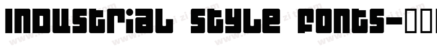 Industrial Style Fonts字体转换